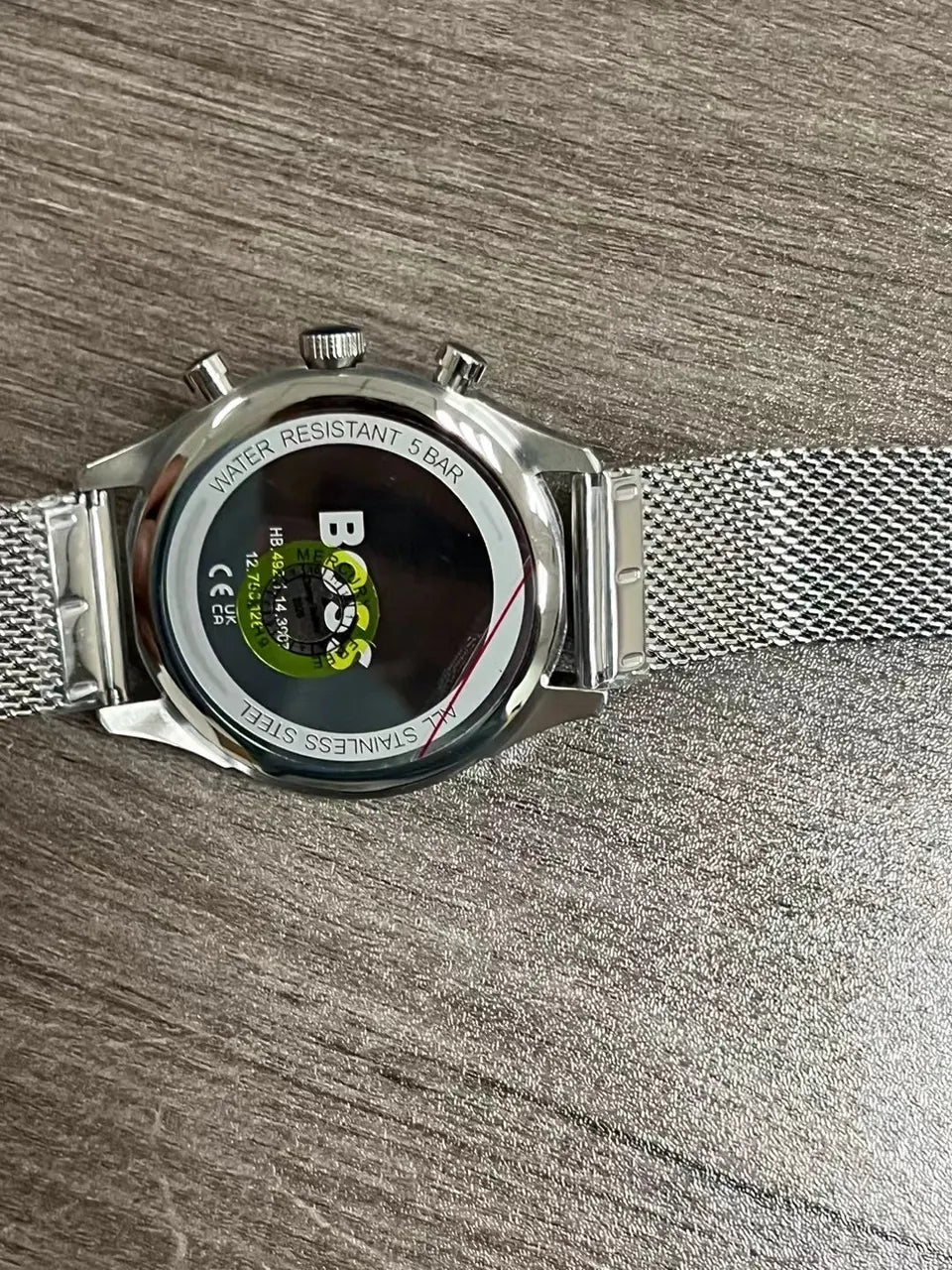 silver BOSS Blue Dial Chronograph - Hình 3