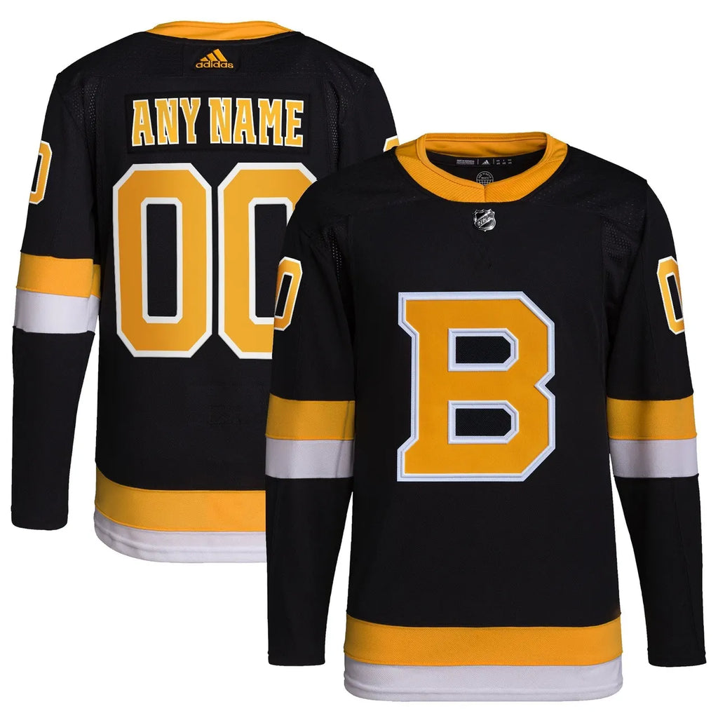 custom Adidas Bruins Black Jersey