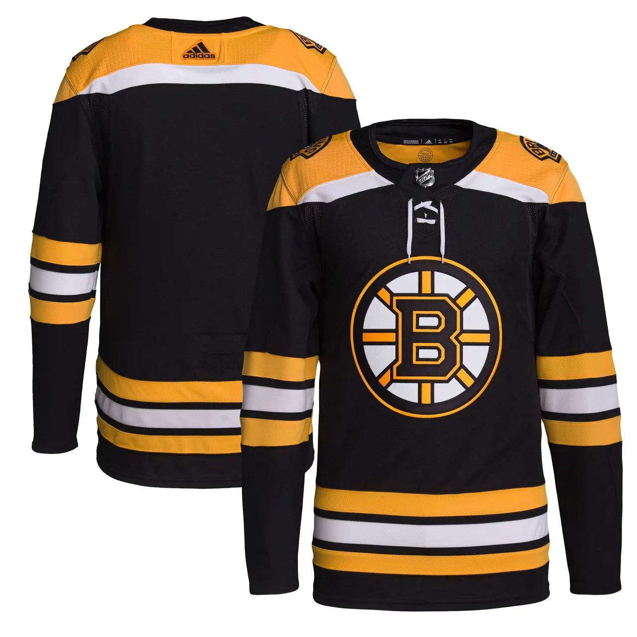 black Adidas Bruins Home Jersey