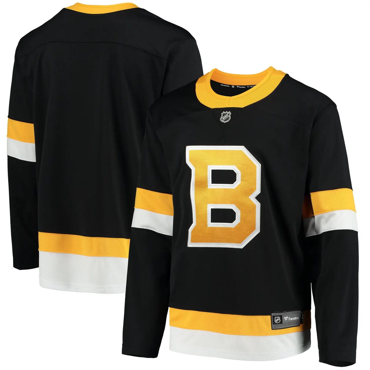 fanatics Bruins Black Gold Jersey