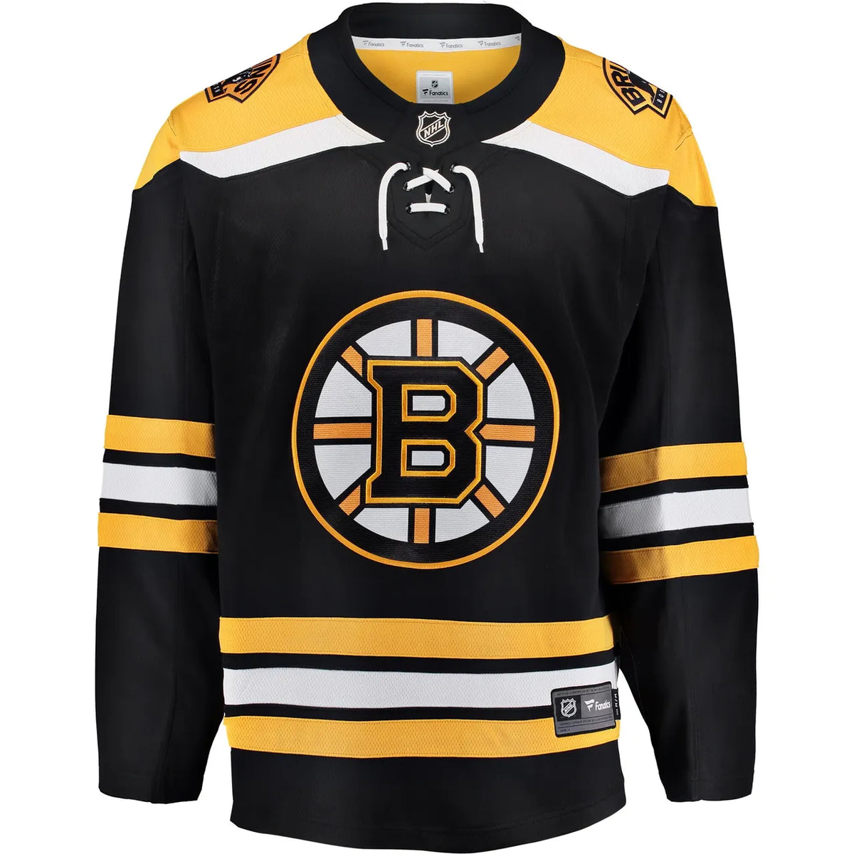 gold Fanatics Bruins Black Jersey - Hình 3