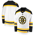 white Fanatics Bruins Away Jersey