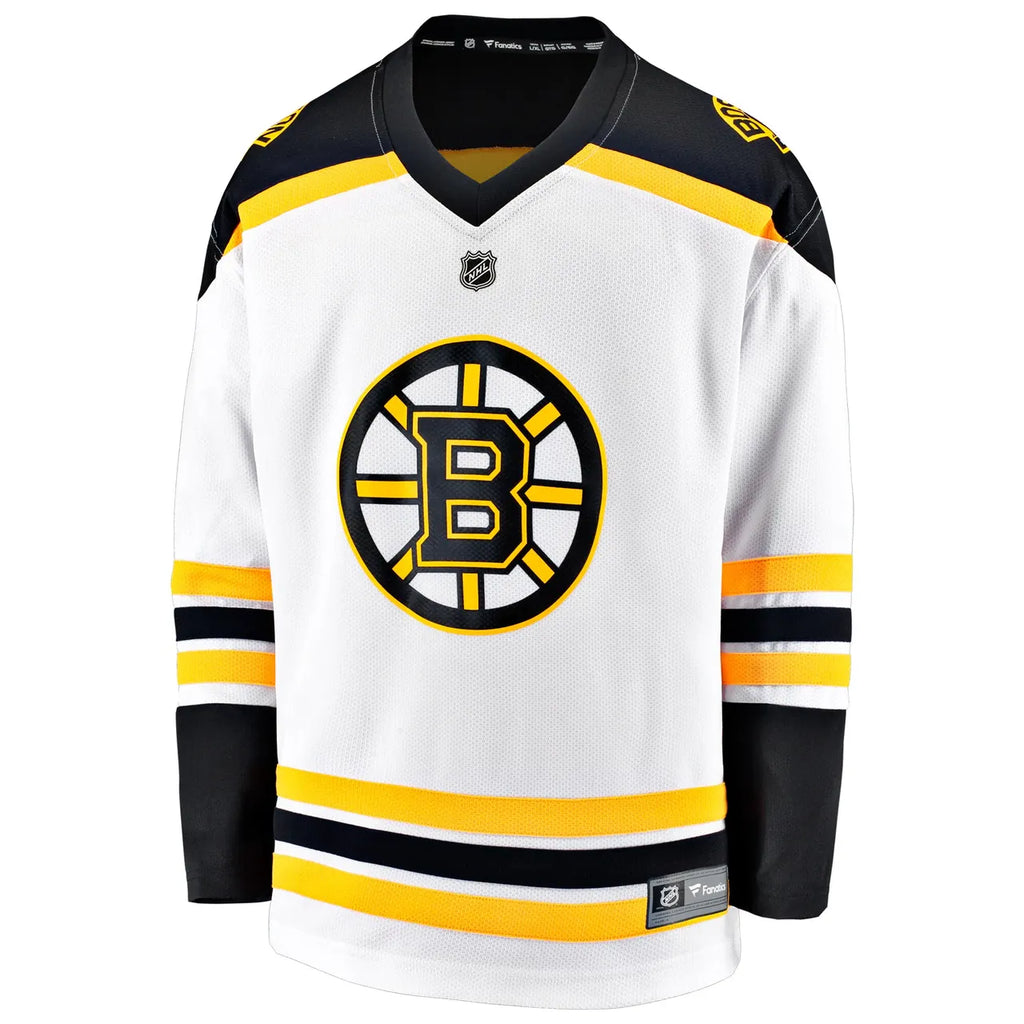 white Fanatics Bruins Away Jersey - Hình 3