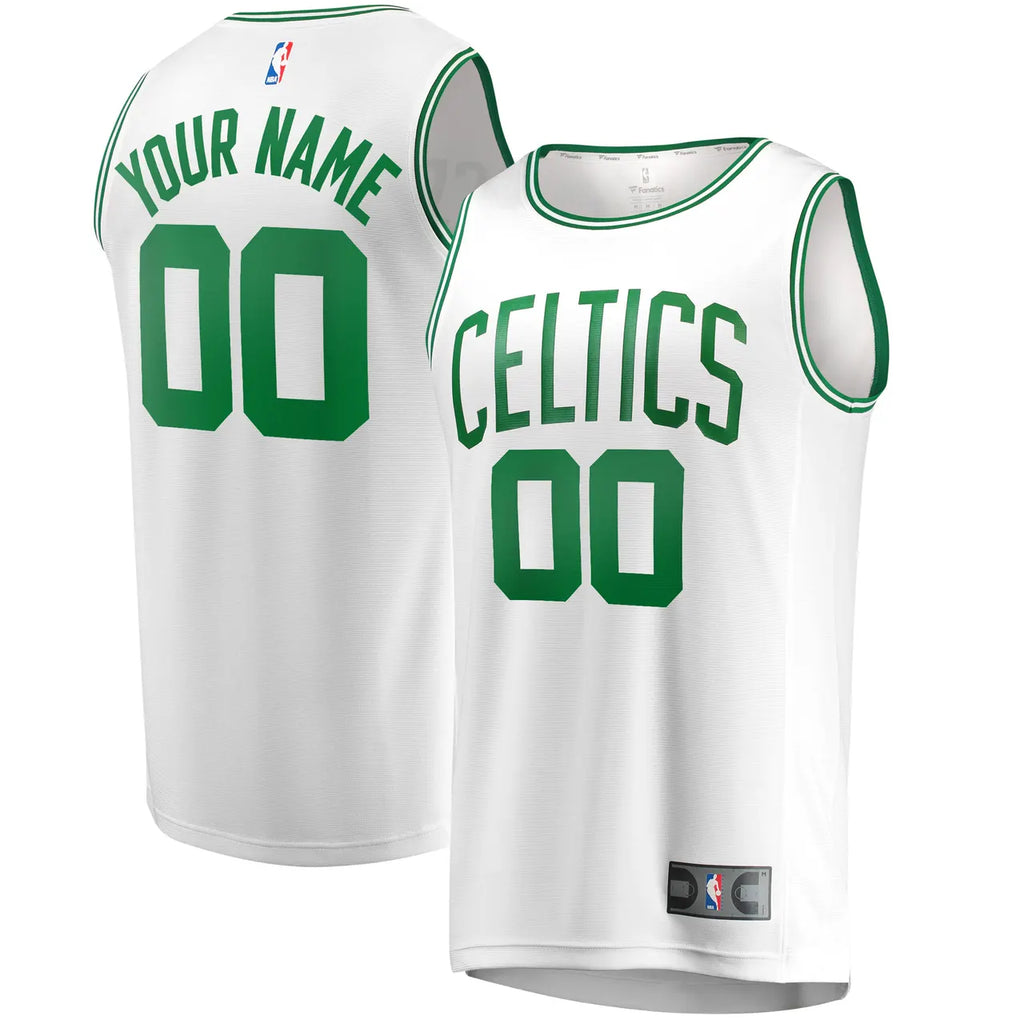 Celtics White Personalized Jersey
