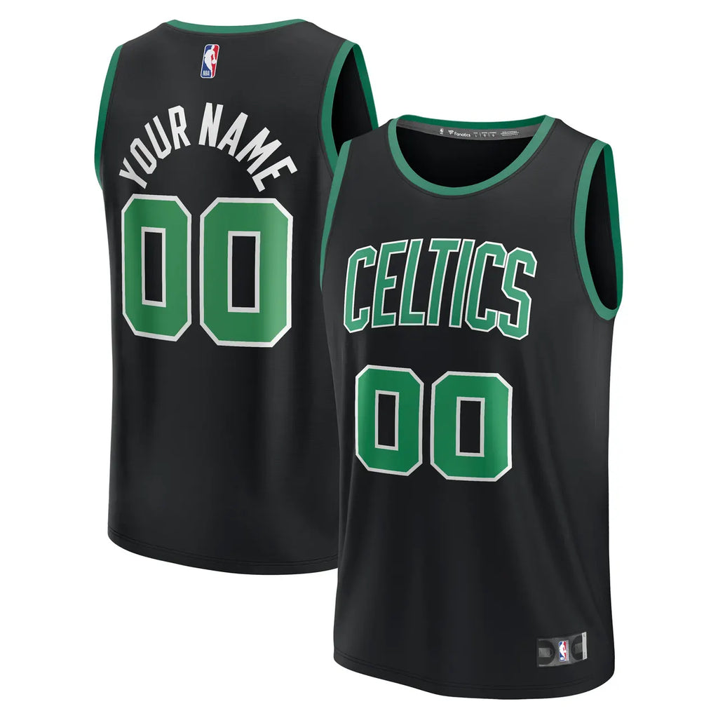 personalized Fanatics Celtics Black Custom Jersey - Hình 2