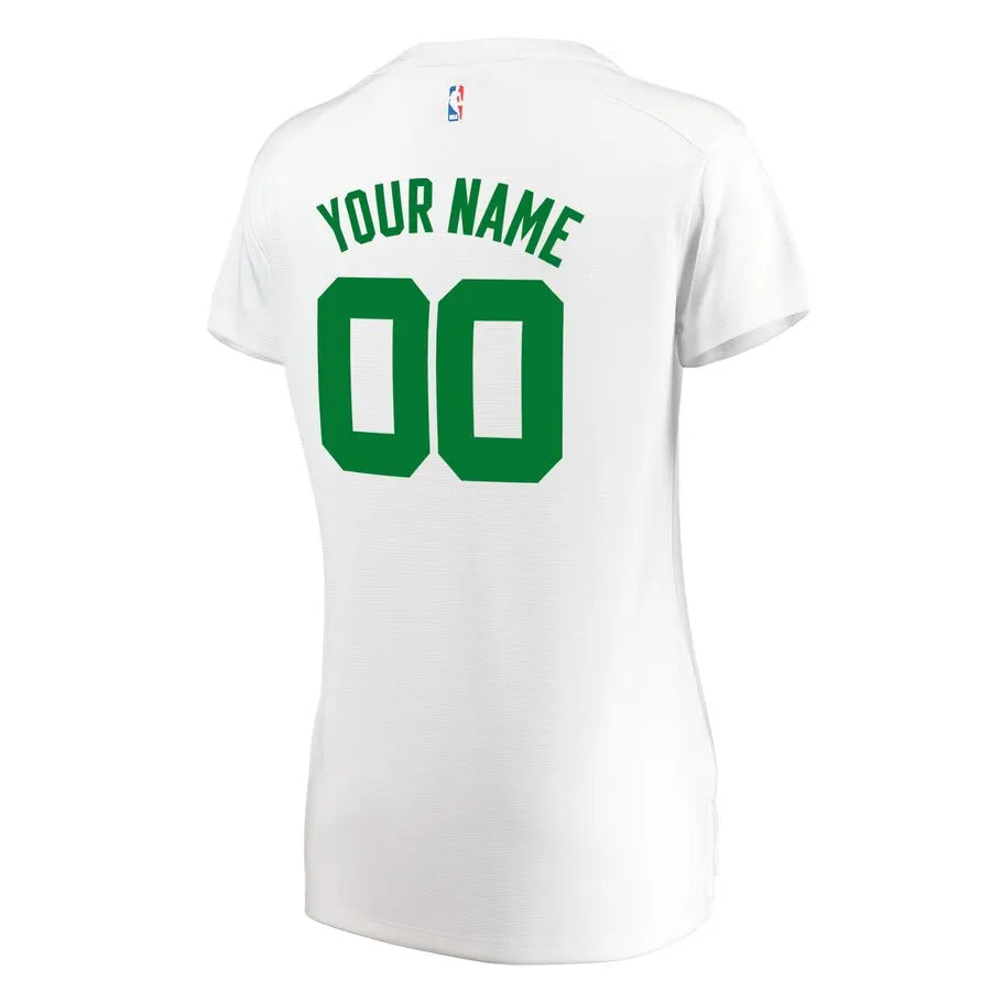 Celtics White Custom Women's Jersey - Hình 3