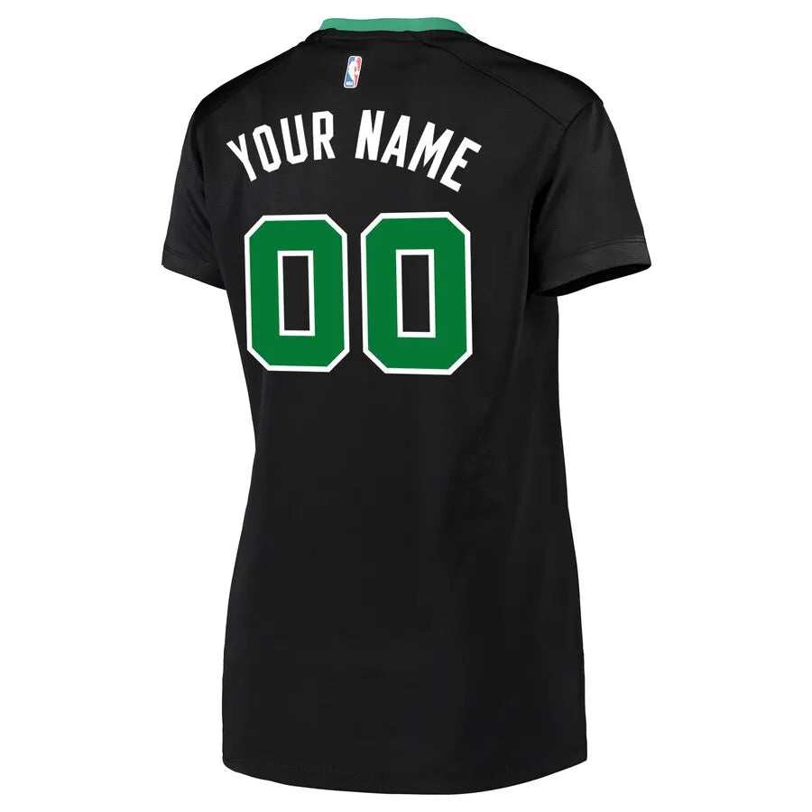 Celtics Black Personalized Jersey - Hình 2
