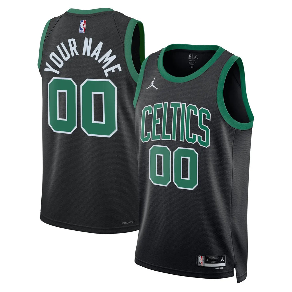 custom Nike Celtics Black Jersey