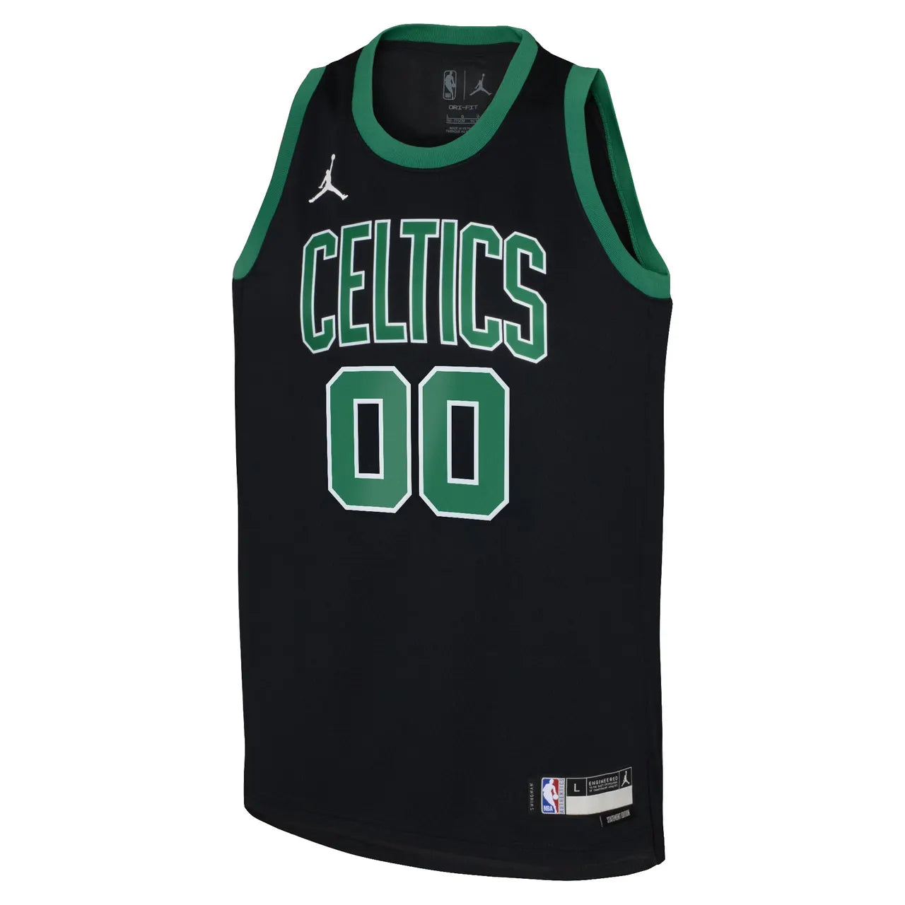 custom Jordan Celtics Black Jersey - Hình 2