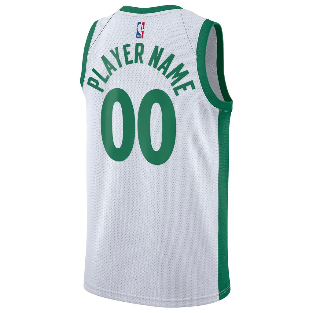 nike player Celtics White Custom Jersey - Hình 4