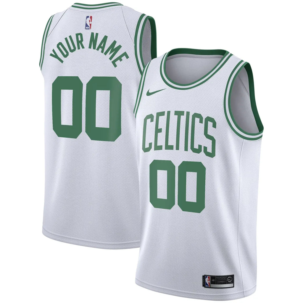 Nike Celtics White Custom Jersey personalized