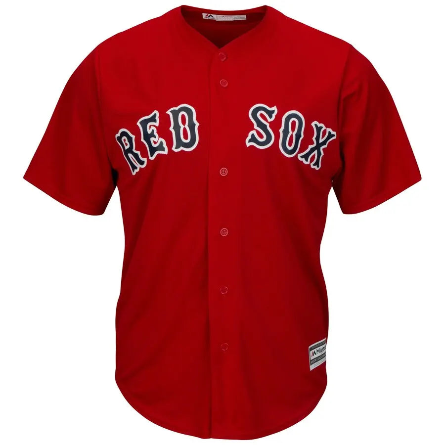 Majestic Red Sox Red Home Jersey - Hình 2