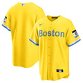nike city Boston Red Sox Yellow Jersey