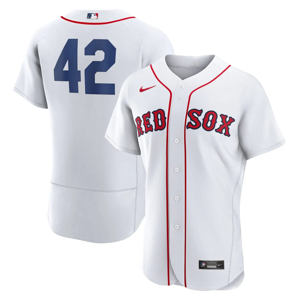 Red Sox #42 White Jersey - Hình 2