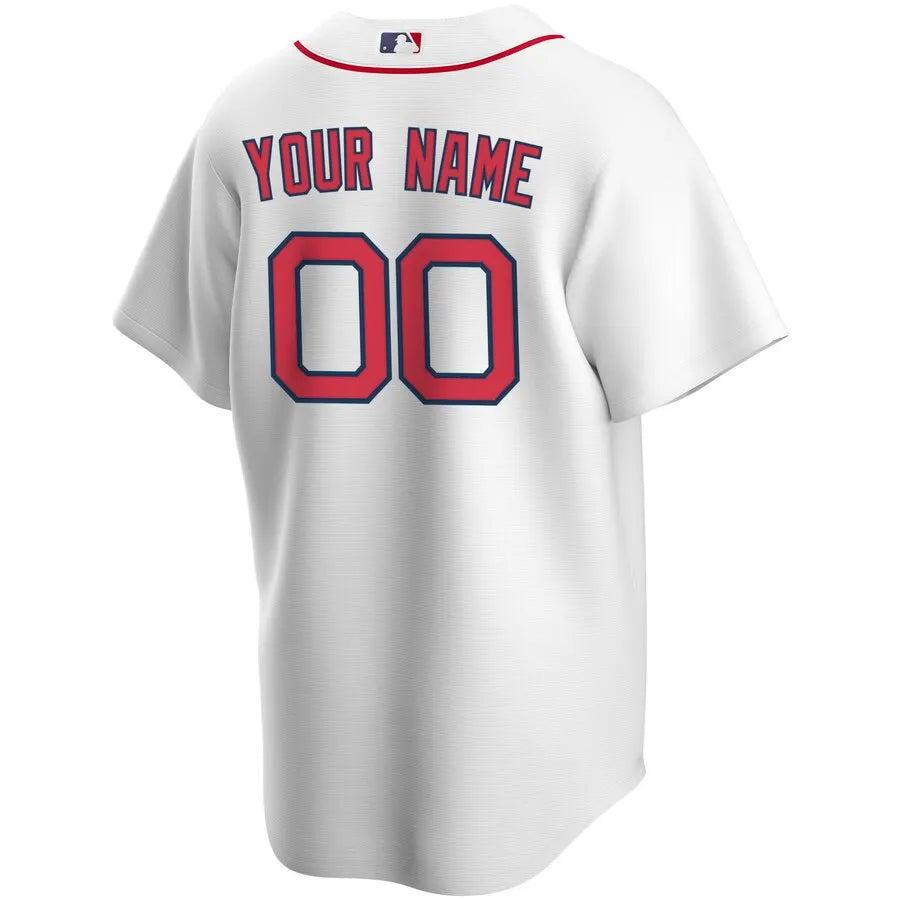 nike personalize Red Sox White Custom Jersey