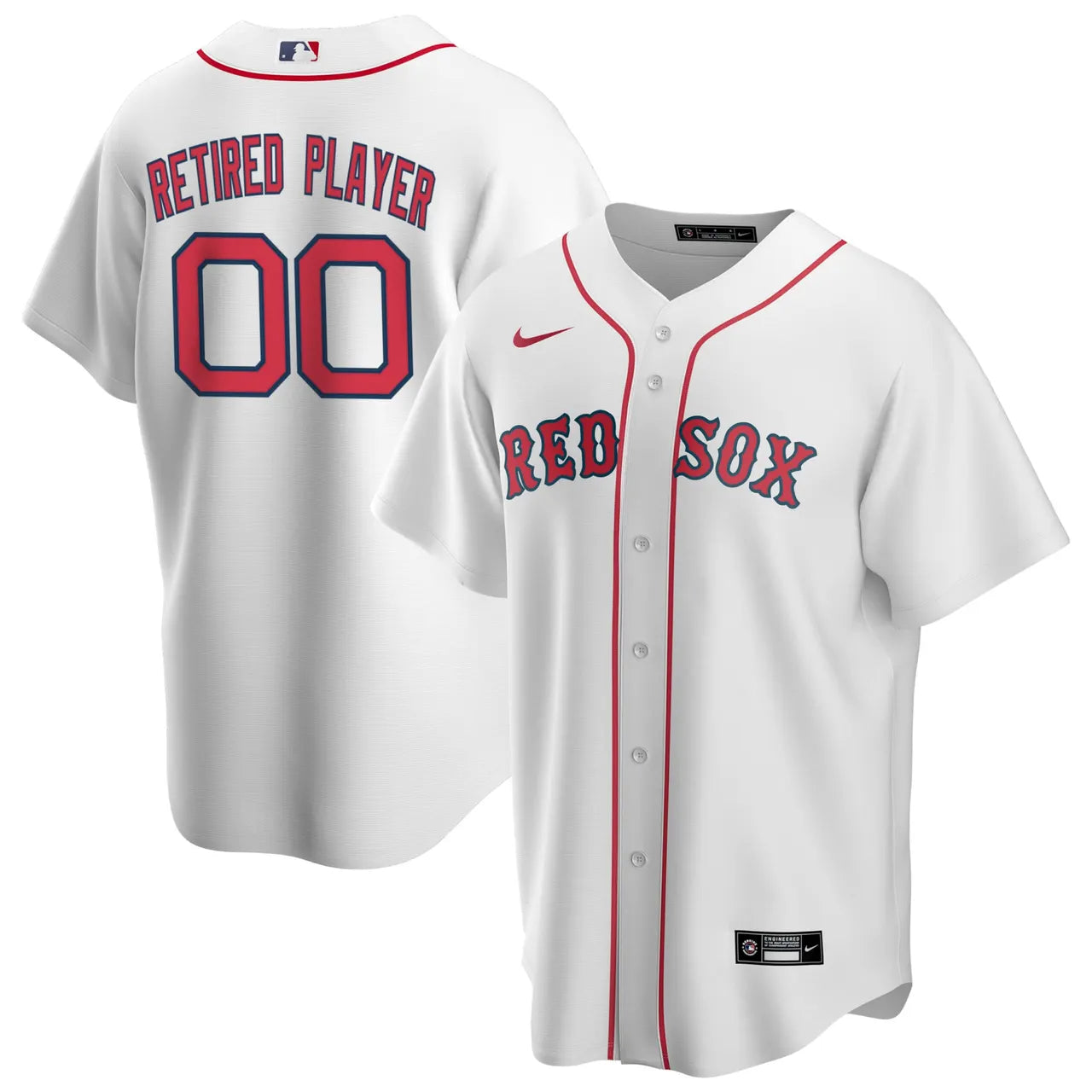 Nike Red Sox Retired Player White Jersey