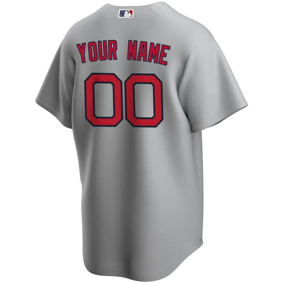 Gray Boston Red Sox Custom Jersey - Hình 3