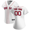 nike home Red Sox White Custom Jersey