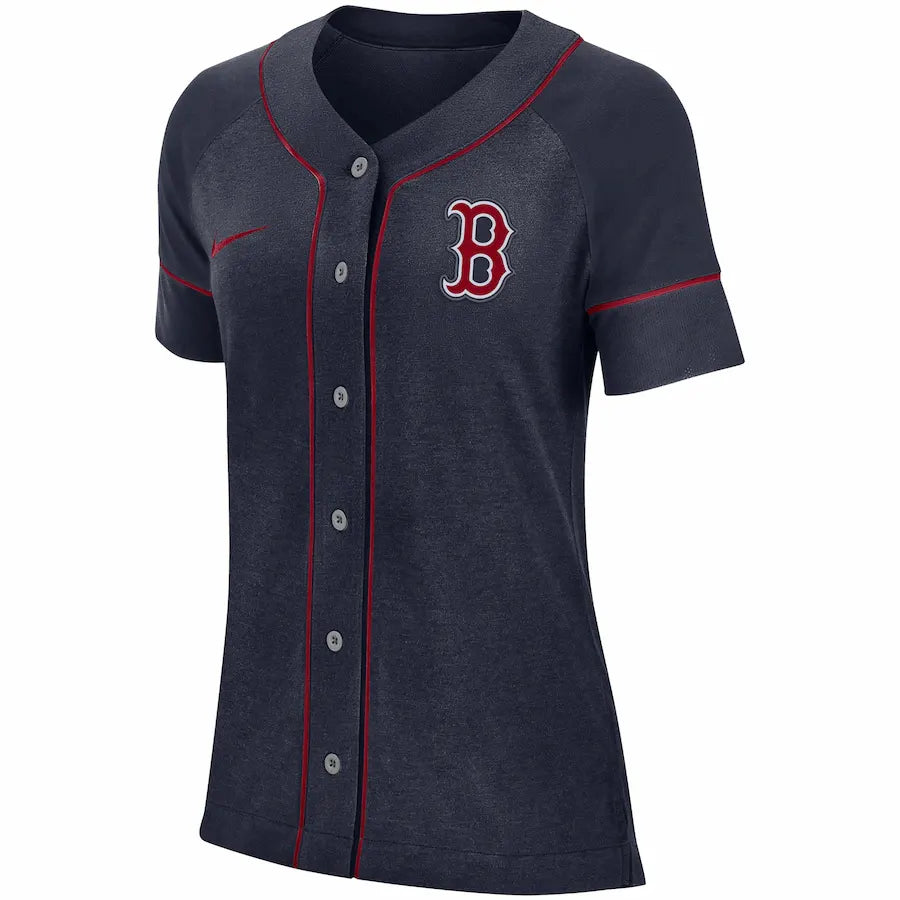 nike Red Sox Navy Jersey - Hình 2