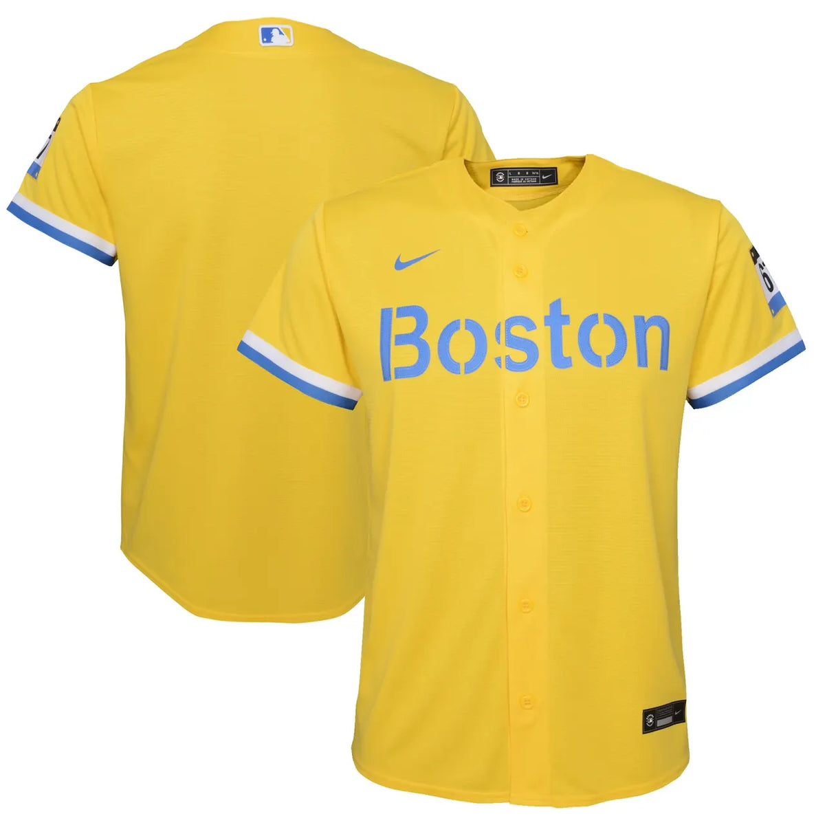 Boston Red Sox Yellow Jersey nike - Hình 2