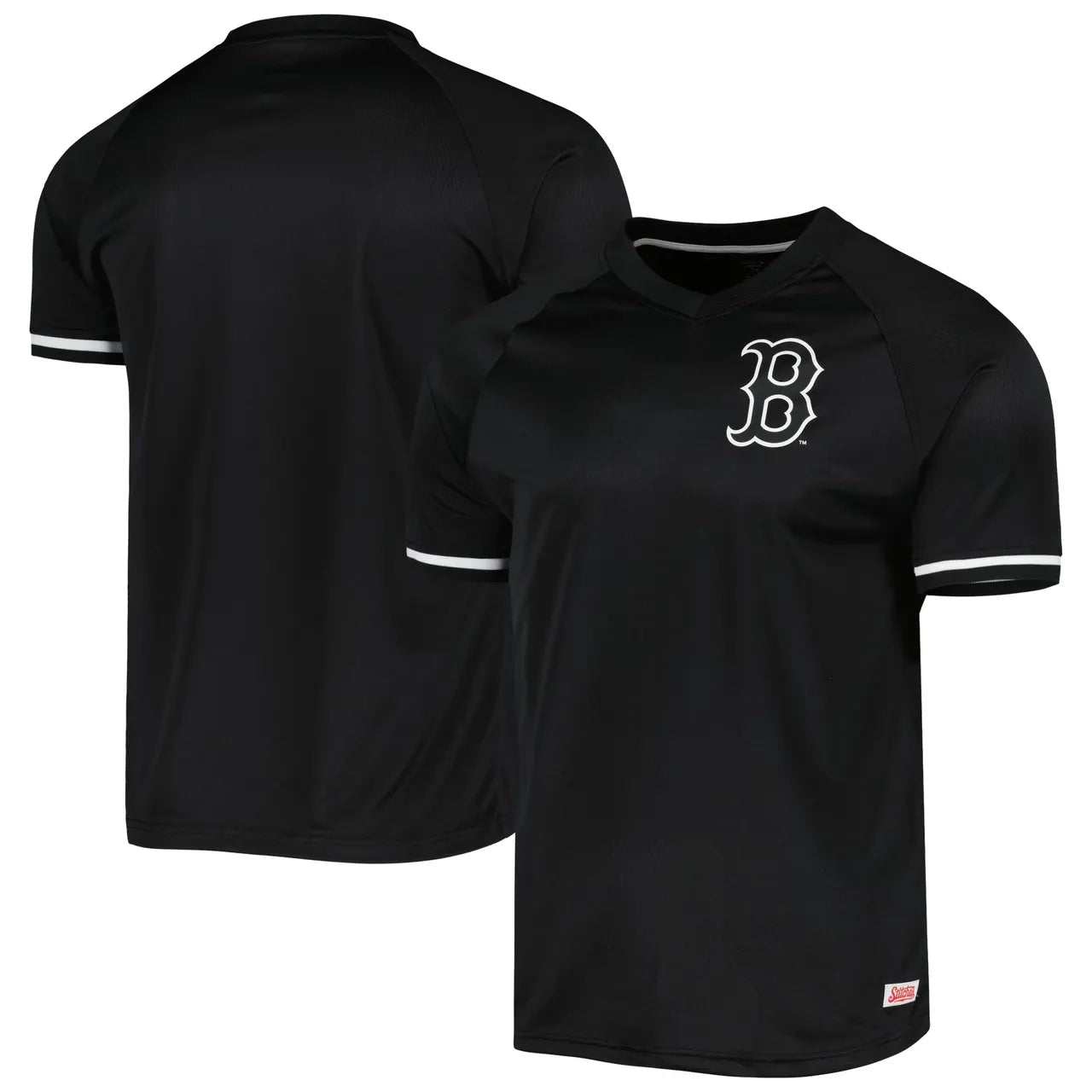 Stitches Black Red Sox Jersey