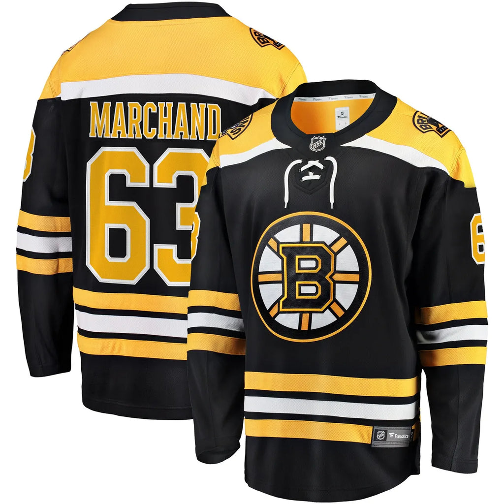 Marchand Bruins Black Jersey fanatics