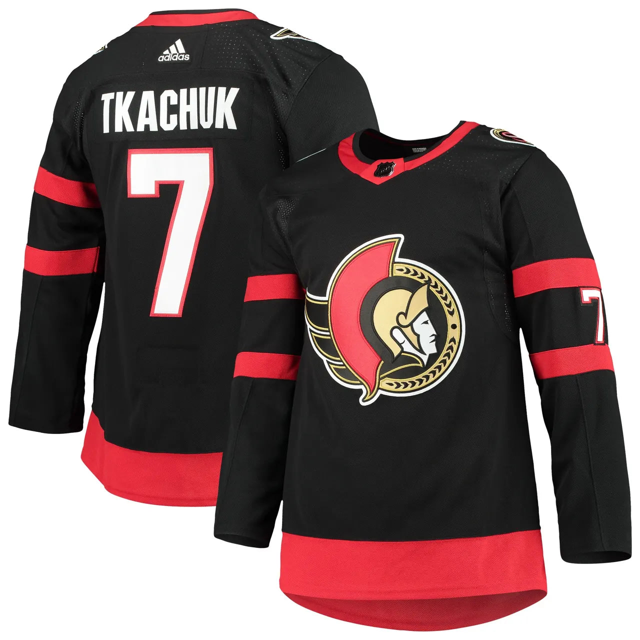 adidas Tkachuk Senators Black Jersey - Hình 2