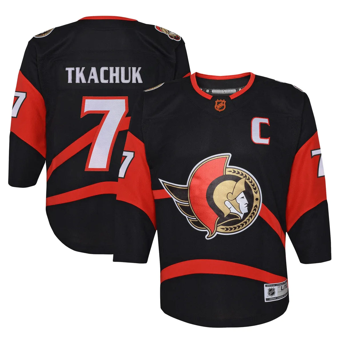 adidas Tkachuk Senators Black Jersey