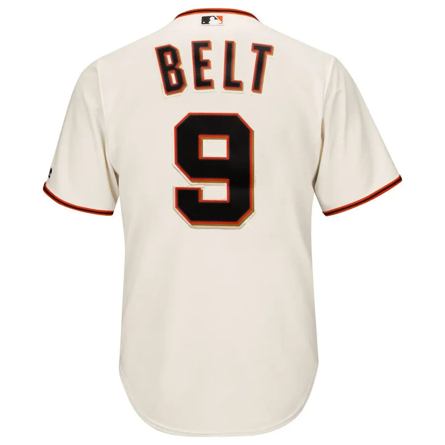 Brandon Belt Cream Throwback Jersey - Hình 3