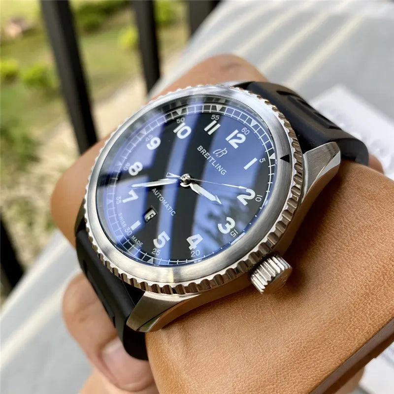 Breitling Heritage Black Dial - Hình 4