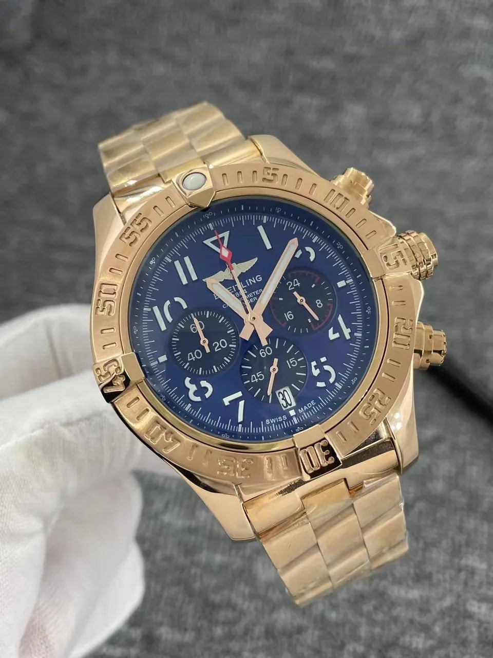 Breitling Gold Chronomat Blue