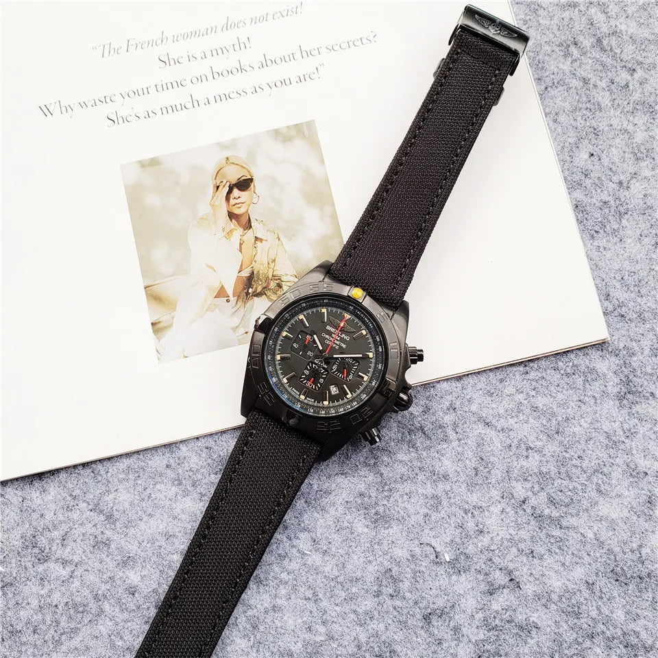 Breitling Black Titanium Watch - Hình 3