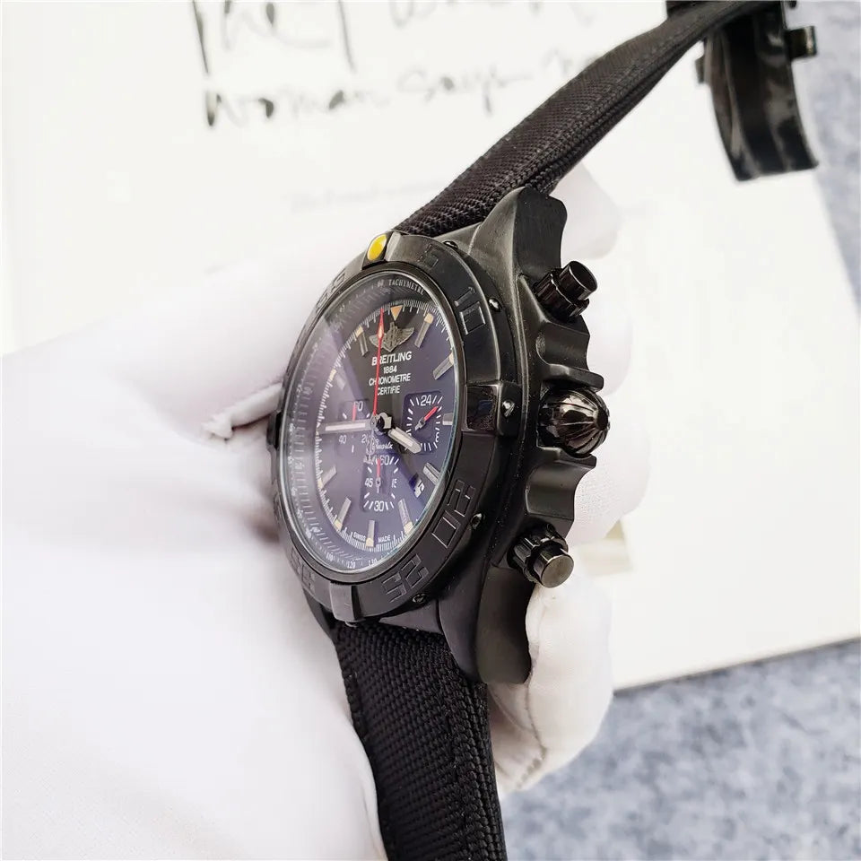 Breitling Black Titanium Watch - Hình 7