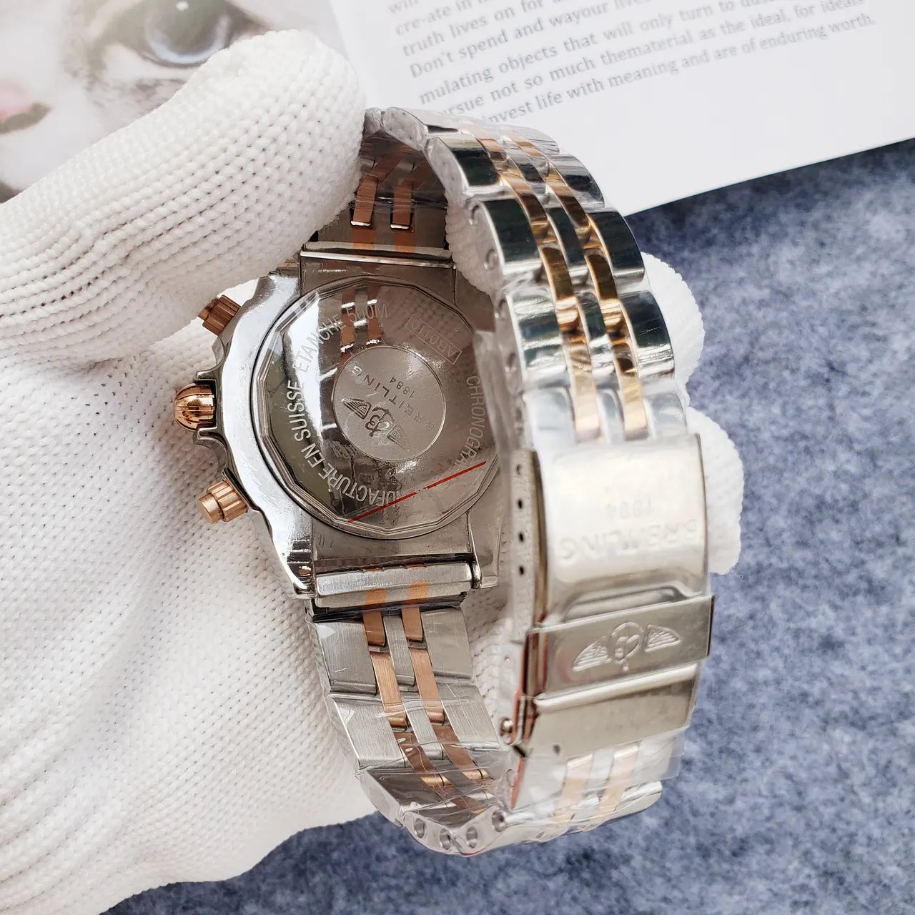 Breitling Chronomat Two-Tone Watch - Hình 3