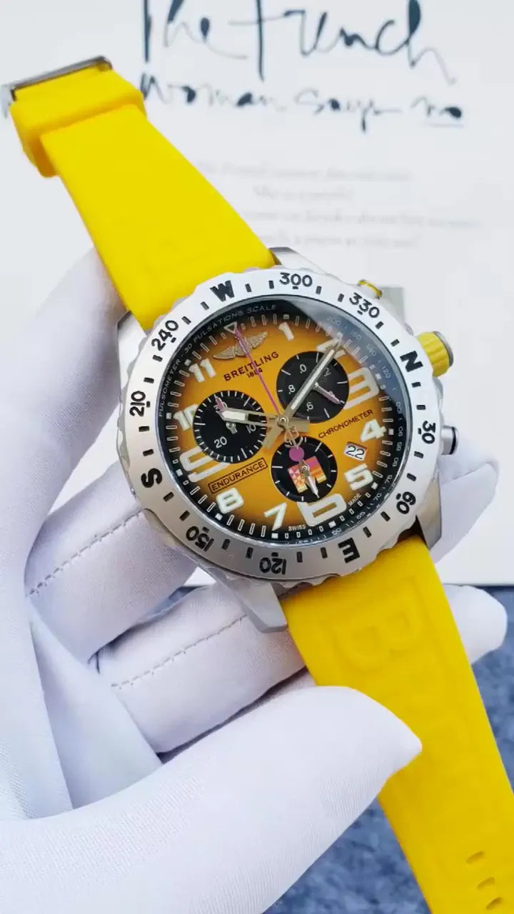 Breitling Yellow Chronometer