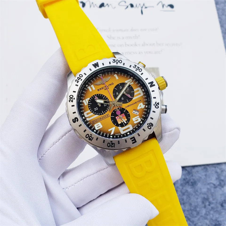 Breitling Yellow Chronometer - Hình 6