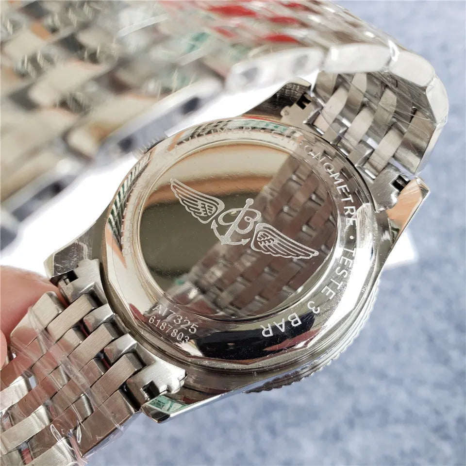 Breitling Blue Dial Steel - Hình 2