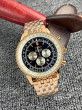navitimer Breitling Rose Gold Chronograph