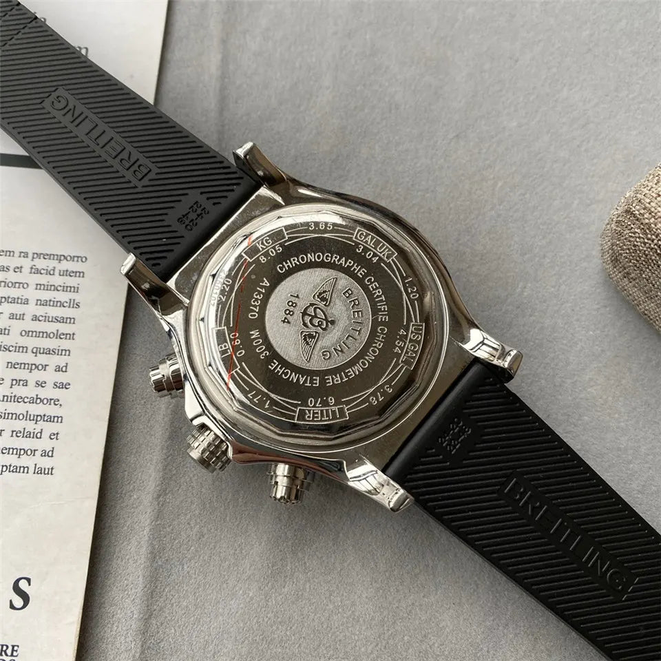 steel Breitling Chronomat Black Dial - Hình 8