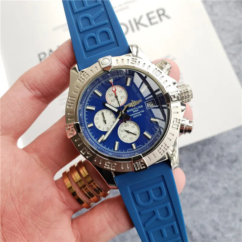 rubber Breitling Superocean Blue Chronograph