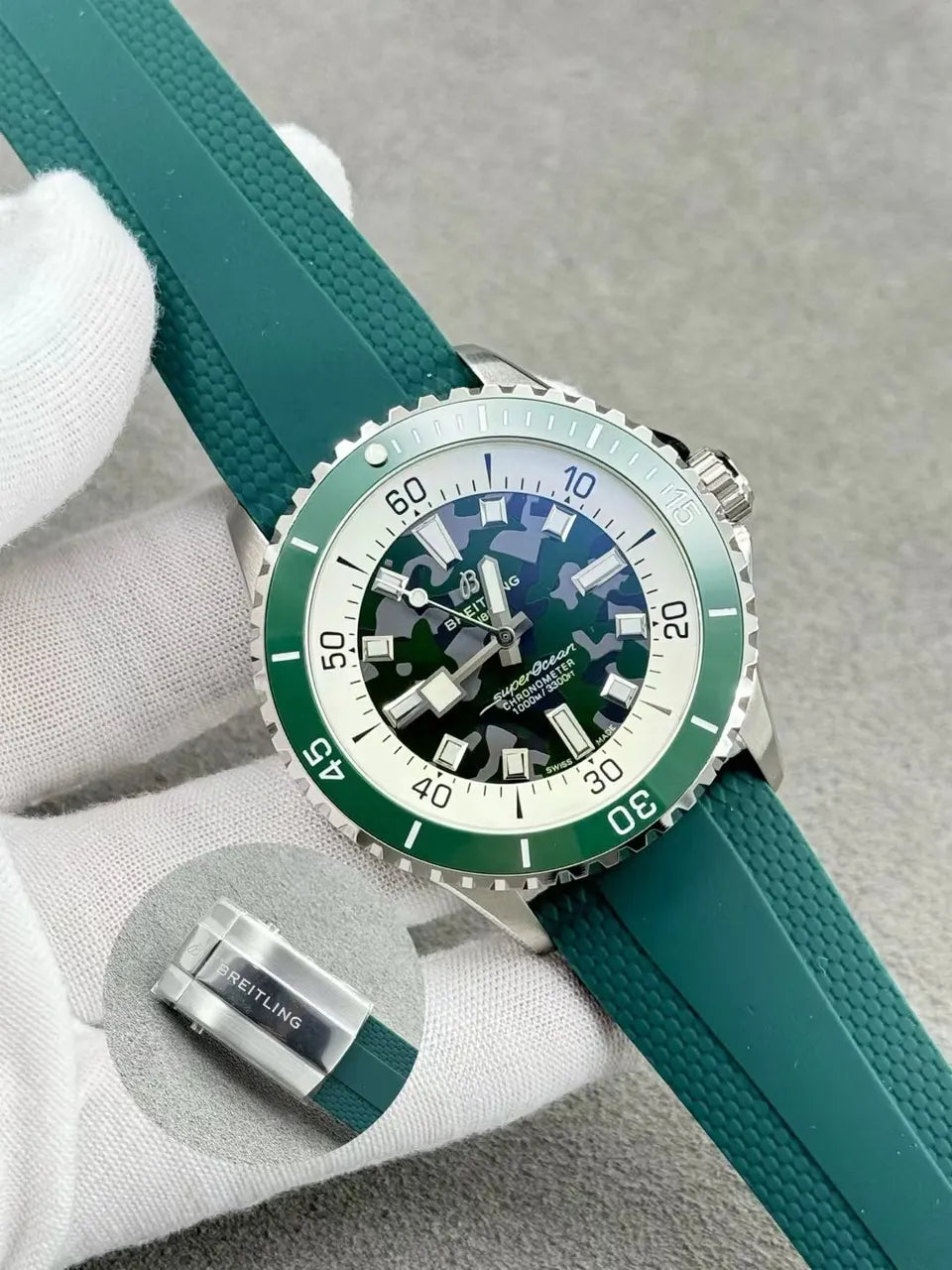 Breitling Green Camo Watch