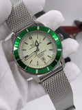 Breitling Green Bezel Mesh