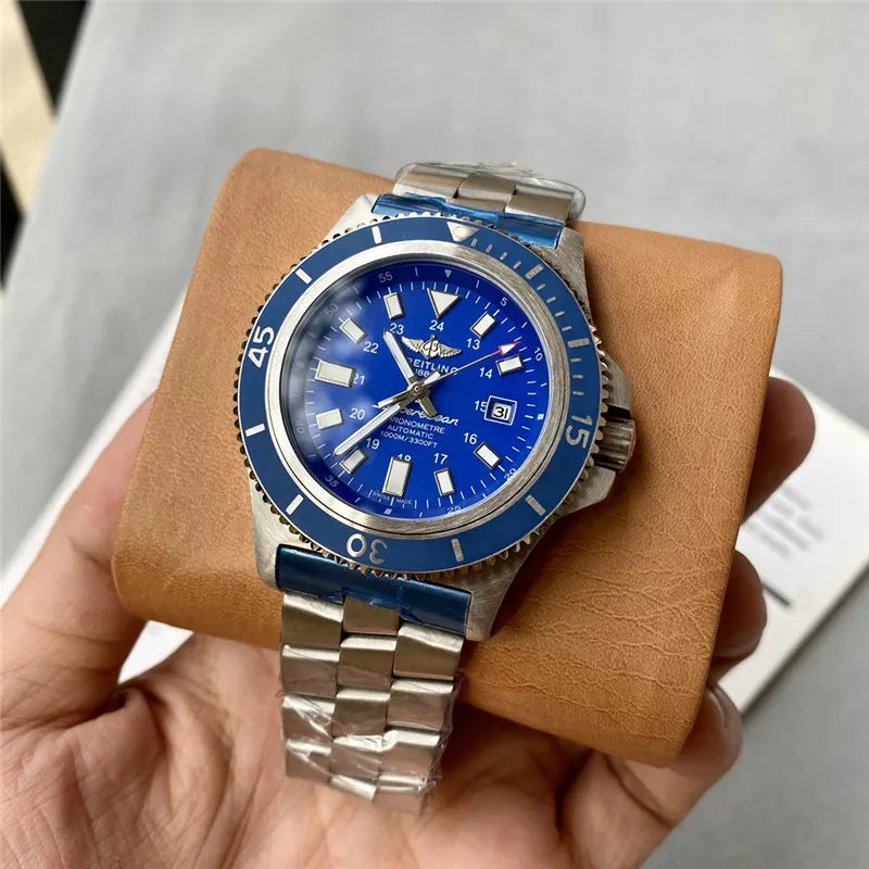 steel Breitling Superocean Blue - Hình 6