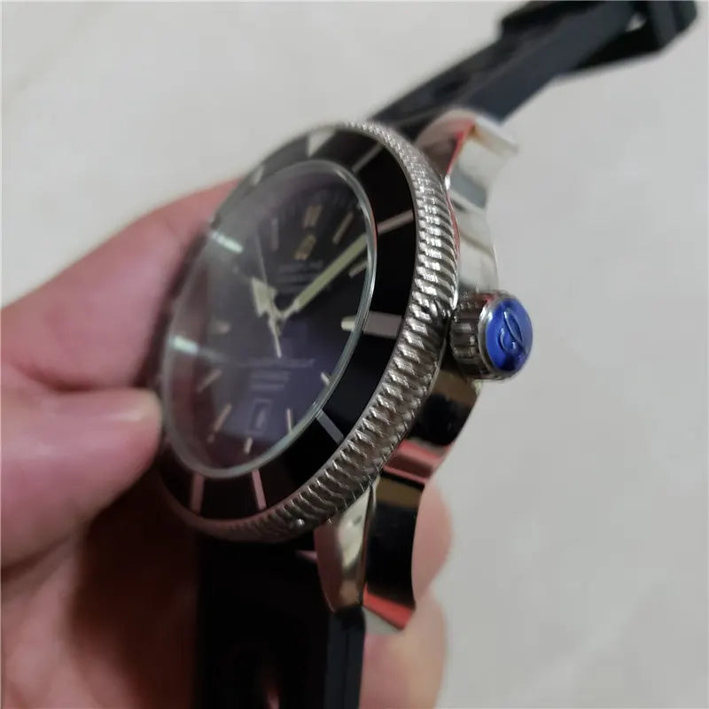 Breitling Superocean Black Rubber - Hình 6