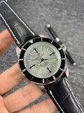 Breitling Silver Dial Leather