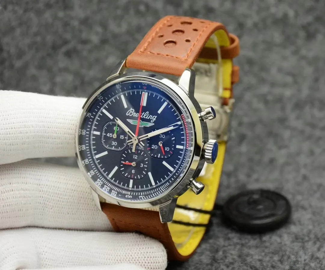 Breitling Brown Leather Chronograph
