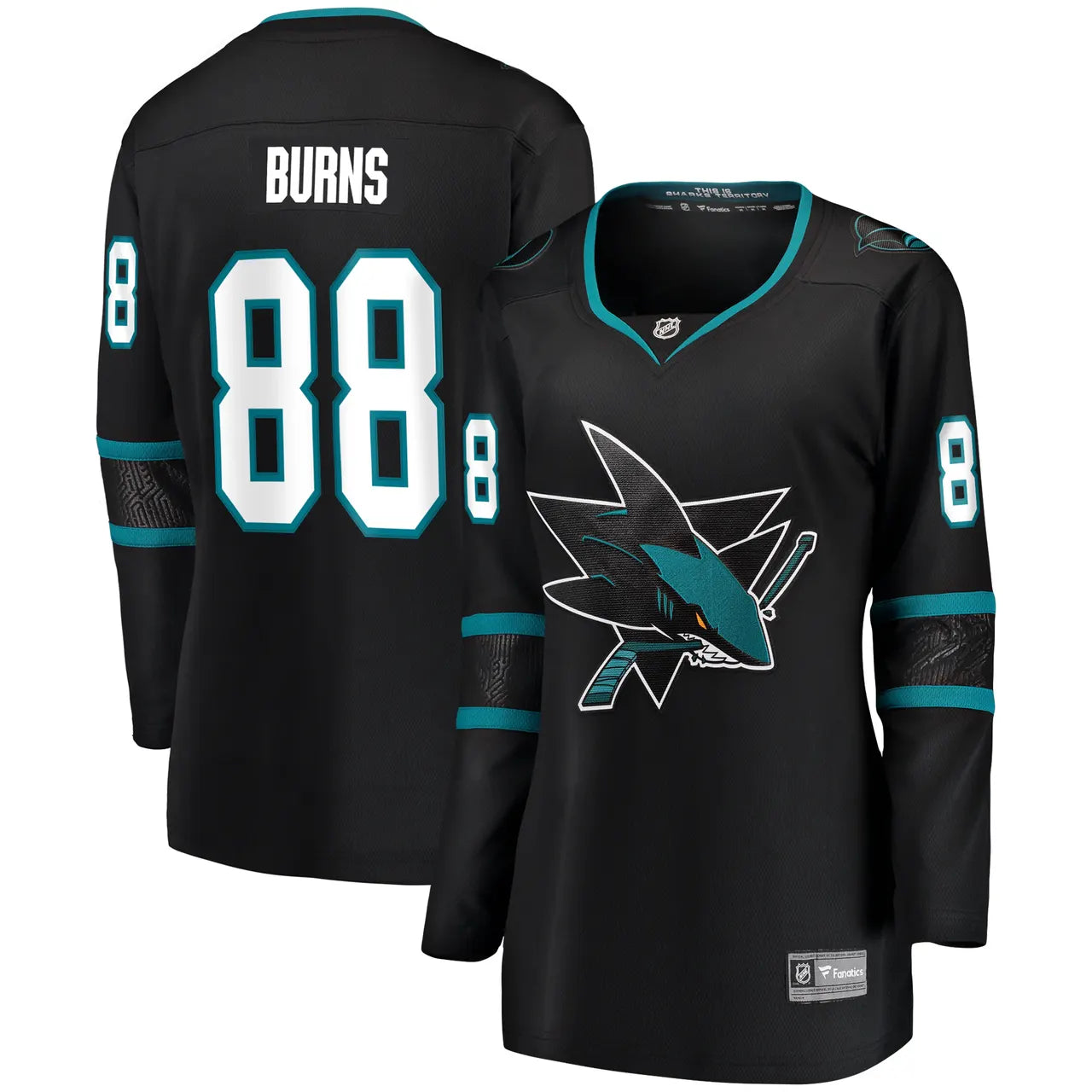 fanatics Burns Sharks Teal Jersey - Hình 7