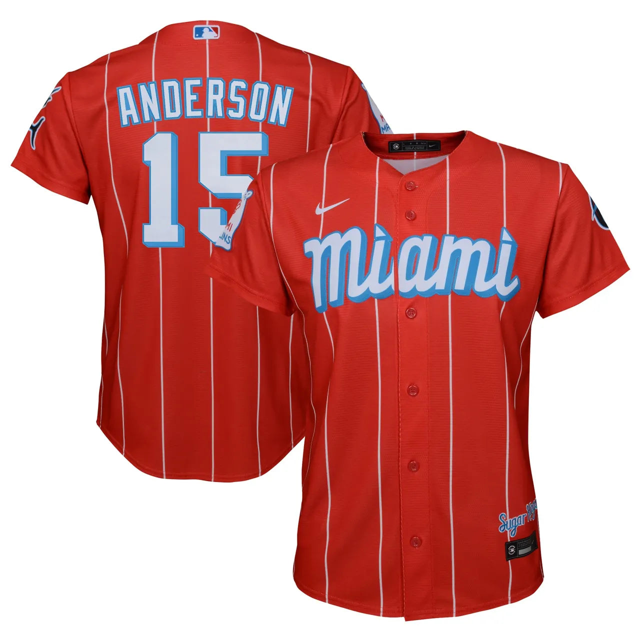 Marlins Anderson Red Jersey