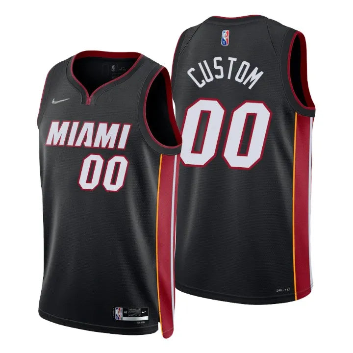 nike statement Miami Heat Black Custom Jersey
