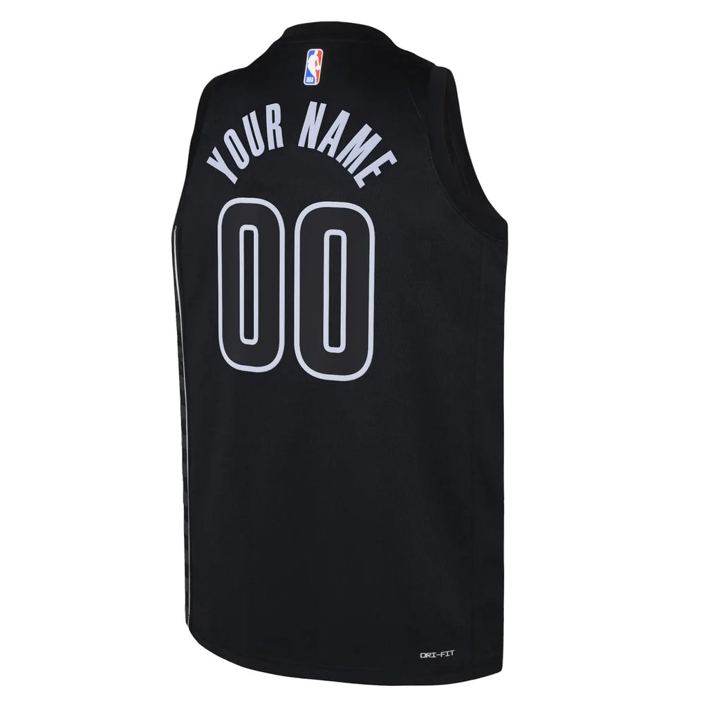 Jordan Nets Black Statement Jersey - Hình 3